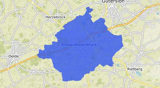 Bodenrichtwertkarte Rheda-Wiedenbr&uuml;ck